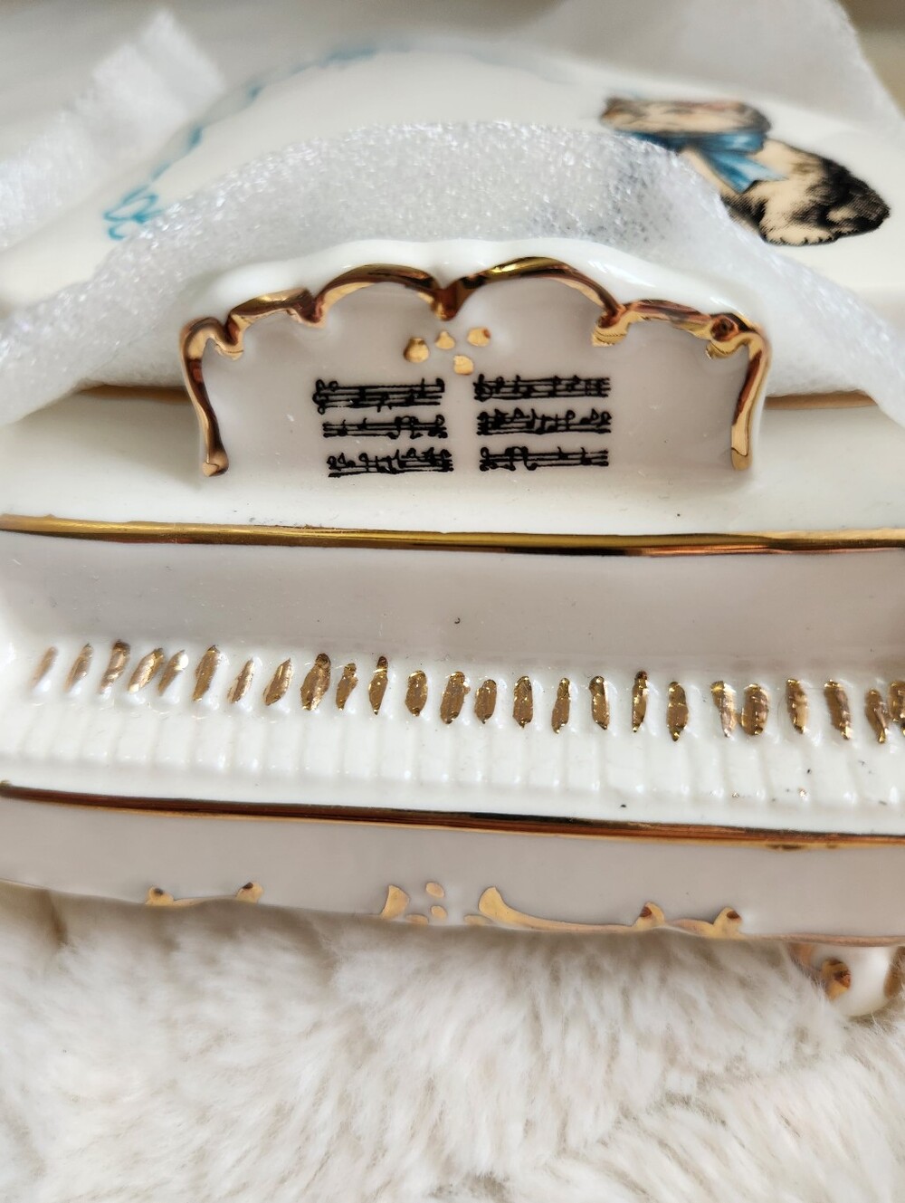 NEW Urban Outfitters Piano Shaped Ceramic Trinket Box - Picture 8 of 12